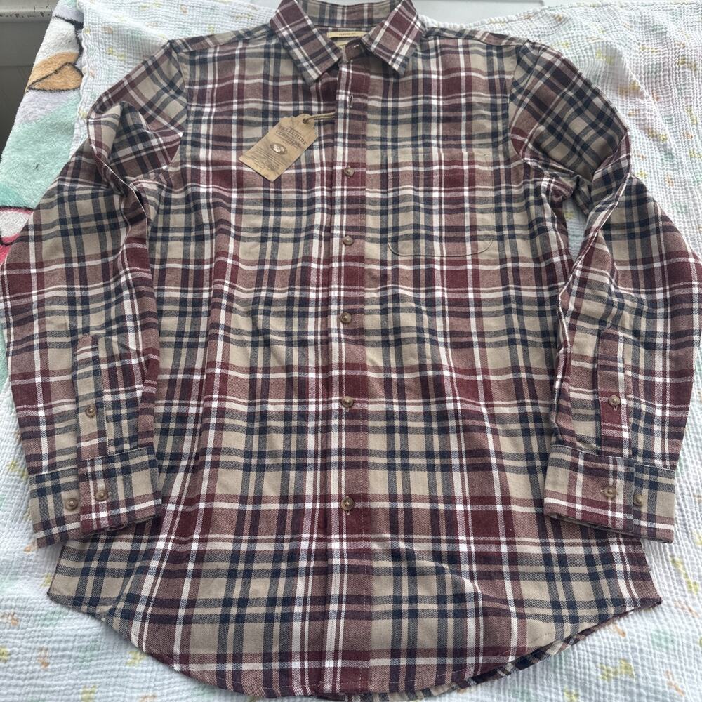 Telluride Clothing Co Mens Small Cowboy Country Western Flannel Plaid Button Up